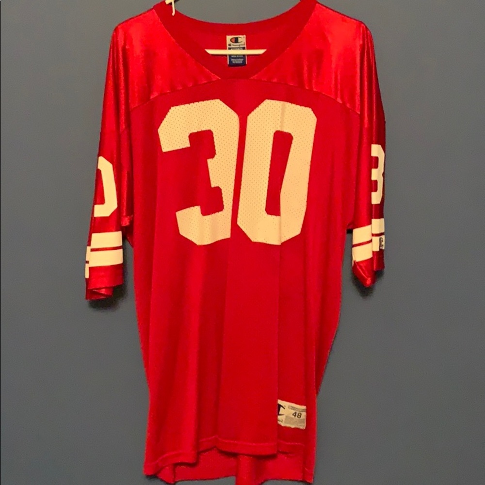 Vintage champion red football jersey
